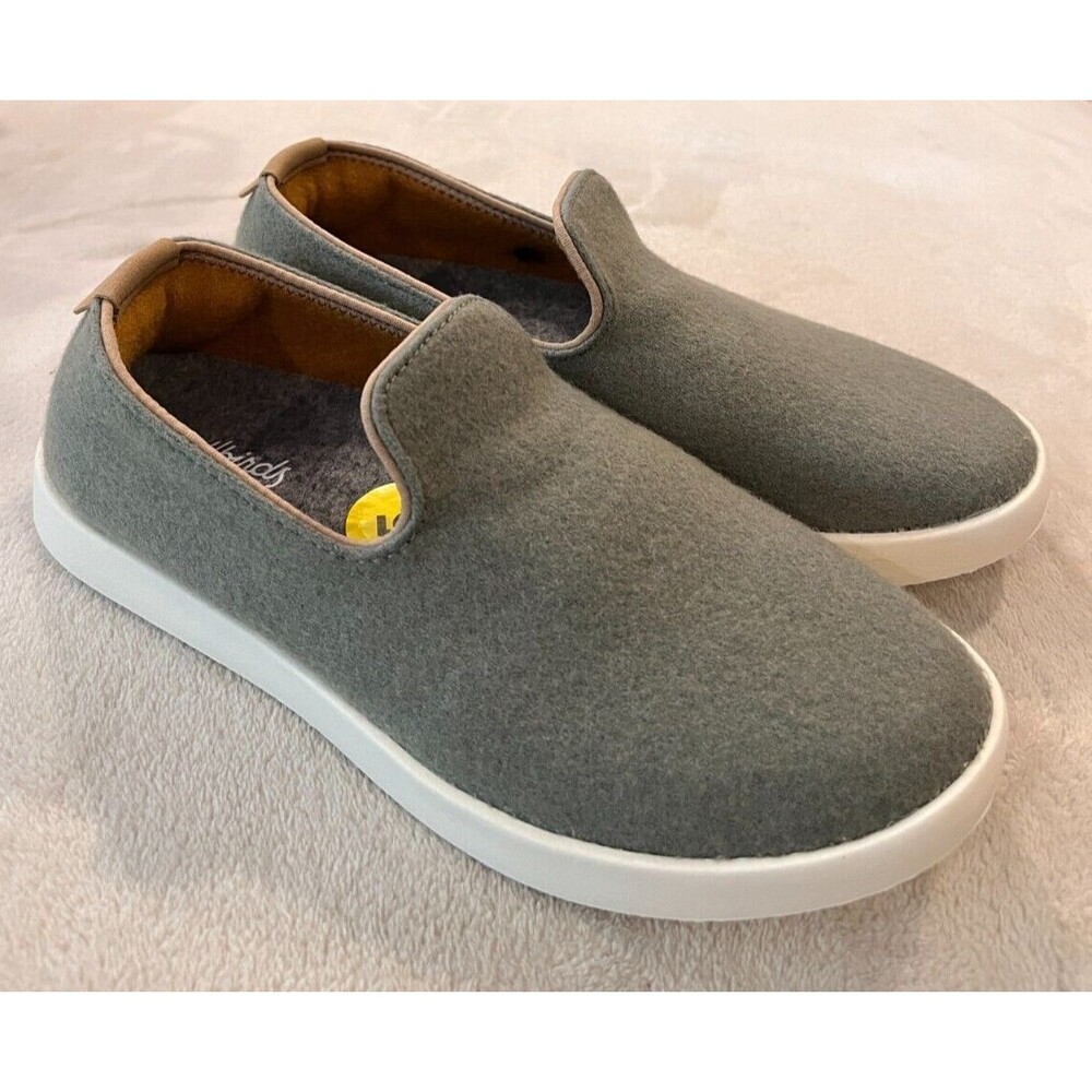 Allbirds NEW Women's Wool Lounger Shoe Size 5 Hazy Pine Green Loafer Slip On W5